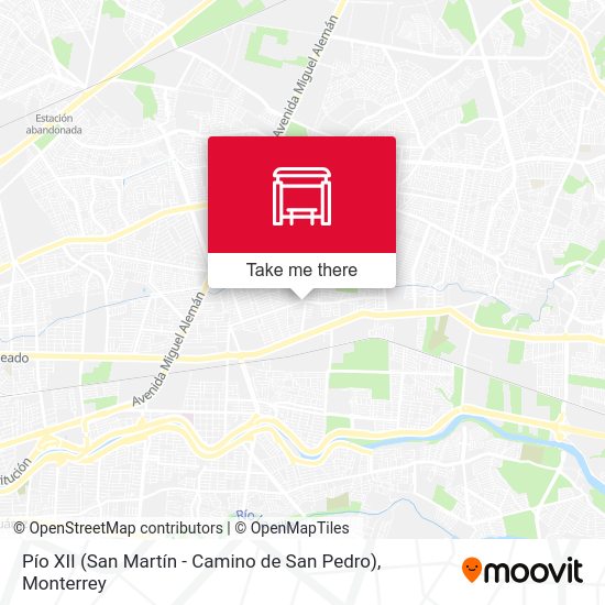 Pío XII (San Martín - Camino de San Pedro) map