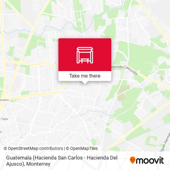 Guatemala (Hacienda San Carlos - Hacienda Del Ajusco) map