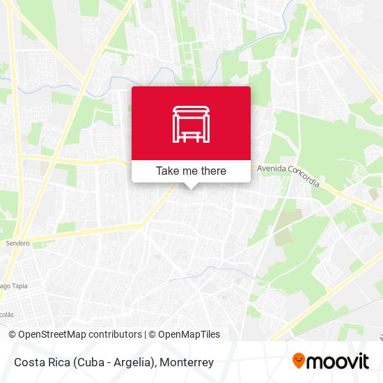 Costa Rica (Cuba - Argelia) map