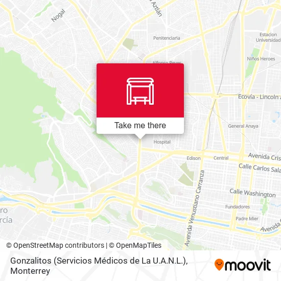 Mapa de Gonzalitos (Servicios Médicos de La U.A.N.L.)