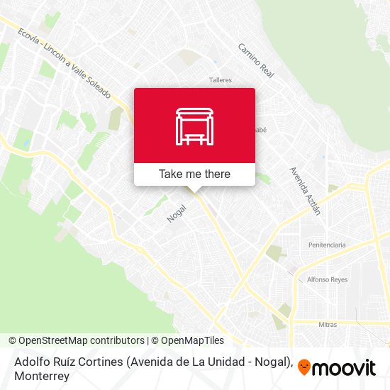 Adolfo Ruíz Cortines (Avenida de La Unidad - Nogal) map