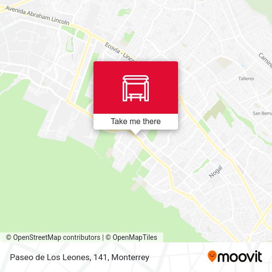 Mapa de Paseo de Los Leones, 141