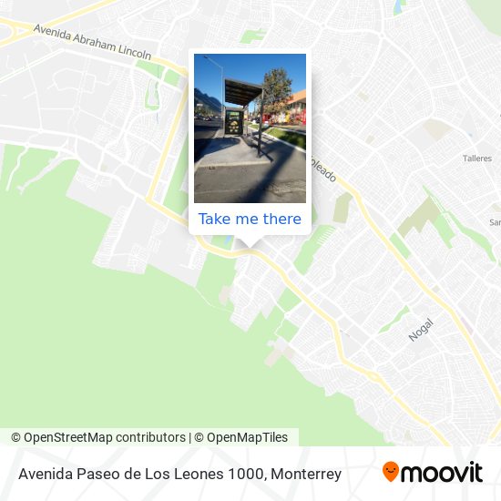 Mapa de Avenida Paseo de Los Leones 1000