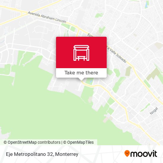 Eje Metropolitano 32 map