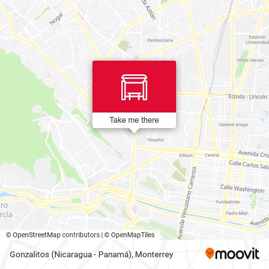Gonzalitos (Nicaragua - Panamá) map