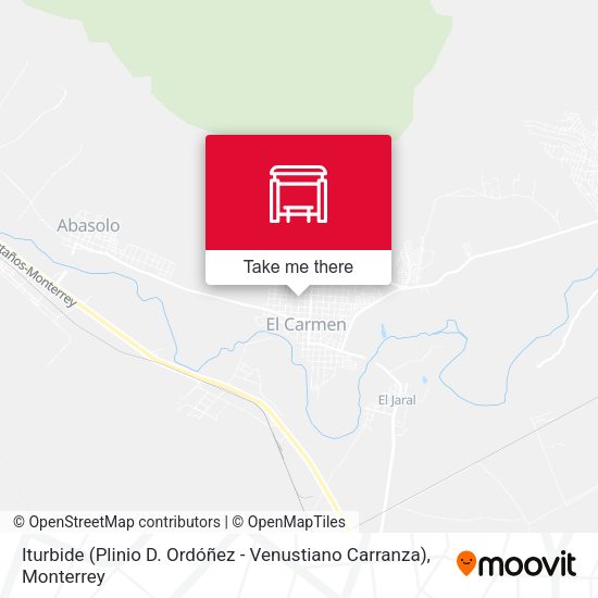 Mapa de Iturbide (Plinio D. Ordóñez - Venustiano Carranza)