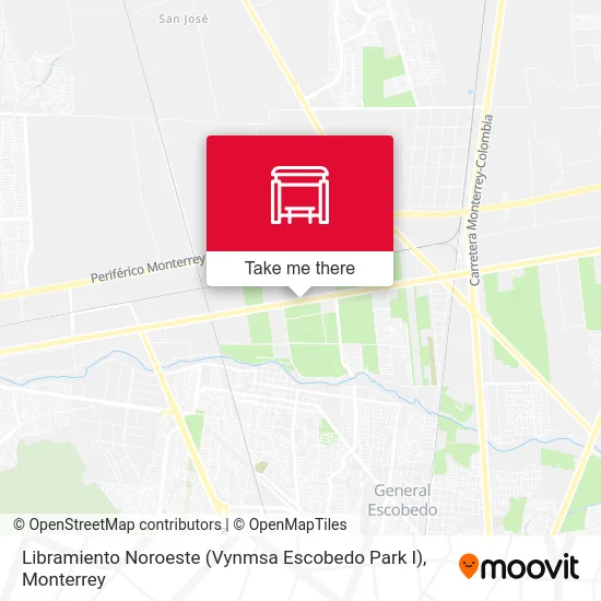 Mapa de Libramiento Noroeste (Vynmsa Escobedo Park I)