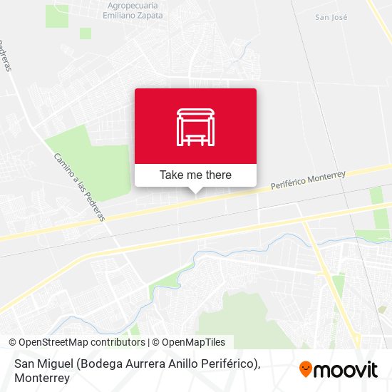 Mapa de San Miguel (Bodega Aurrera Anillo Periférico)