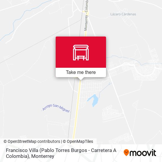 Francisco Villa (Pablo Torres Burgos - Carretera A Colombia) map