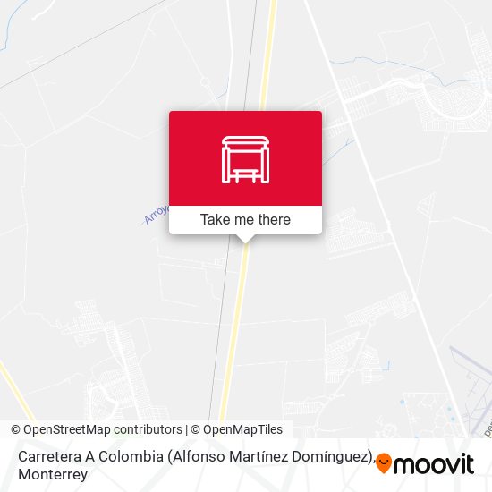 Carretera A Colombia (Alfonso Martínez Domínguez) map