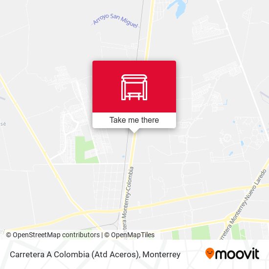 Carretera A Colombia (Atd Aceros) map