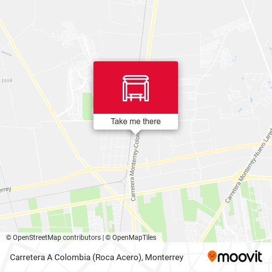 Mapa de Carretera A Colombia (Roca Acero)