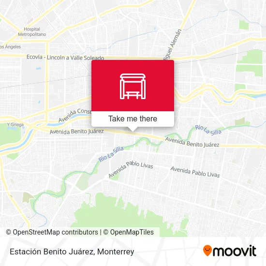 Mapa de Estación Benito Juárez