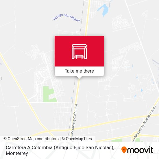 Carretera A Colombia (Antiguo Ejido San Nicolás) map