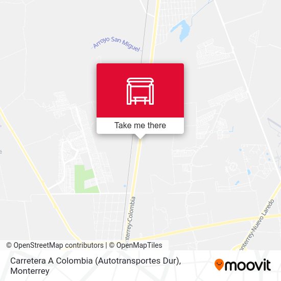 Mapa de Carretera A Colombia (Autotransportes Dur)