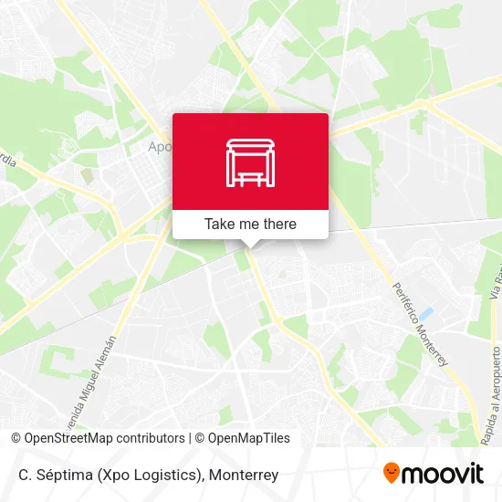 Mapa de C. Séptima (Xpo Logistics)