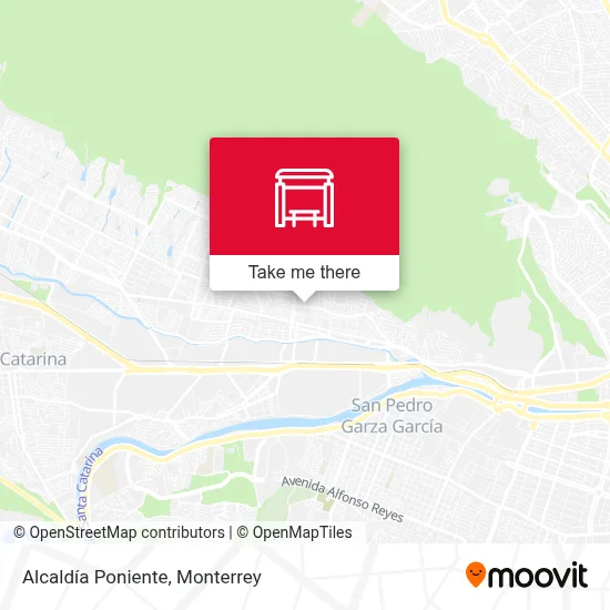 Alcaldía Poniente map