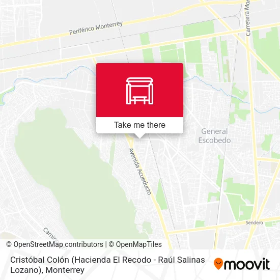 Mapa de Cristóbal Colón (Hacienda El Recodo - Raúl Salinas Lozano)