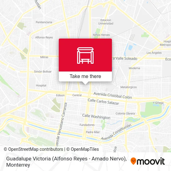 Mapa de Guadalupe Victoria (Alfonso Reyes - Amado Nervo)