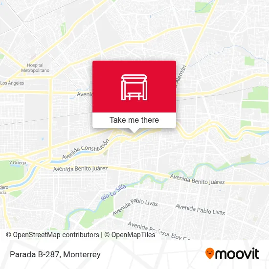 Parada B-287 map