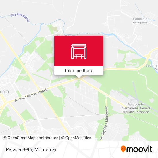 Parada B-96 map