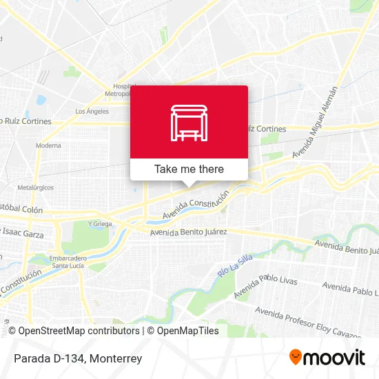 Parada D-134 map