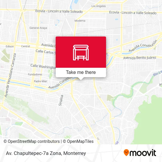 Av. Chapultepec-7a Zona map