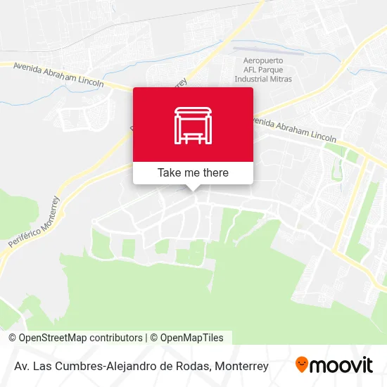Av. Las Cumbres-Alejandro de Rodas map