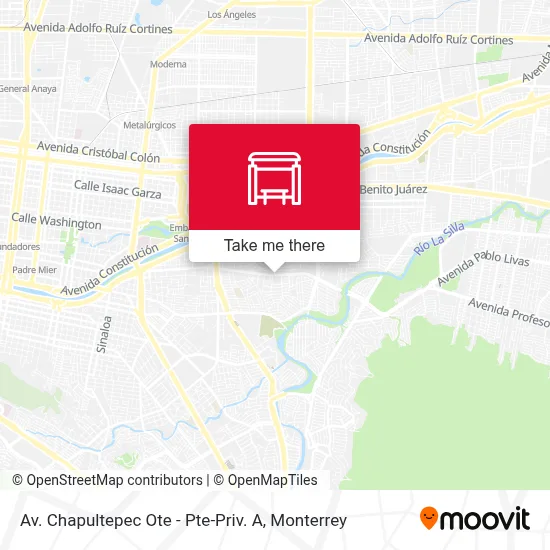 Mapa de Av. Chapultepec Ote - Pte-Priv. A