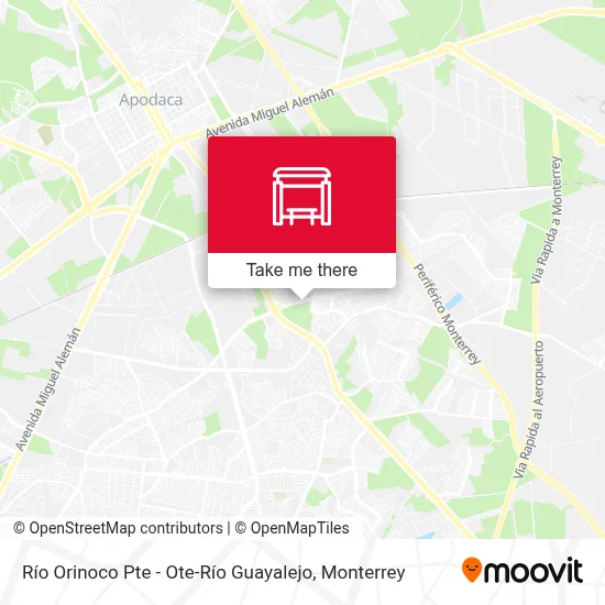 Río Orinoco Pte - Ote-Río Guayalejo map