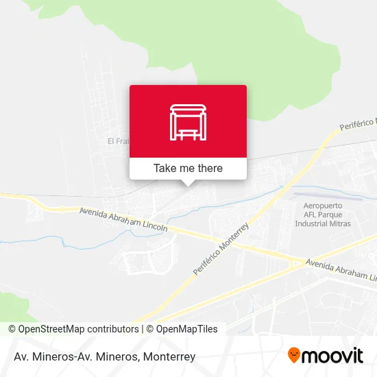 Av. Mineros-Av. Mineros map