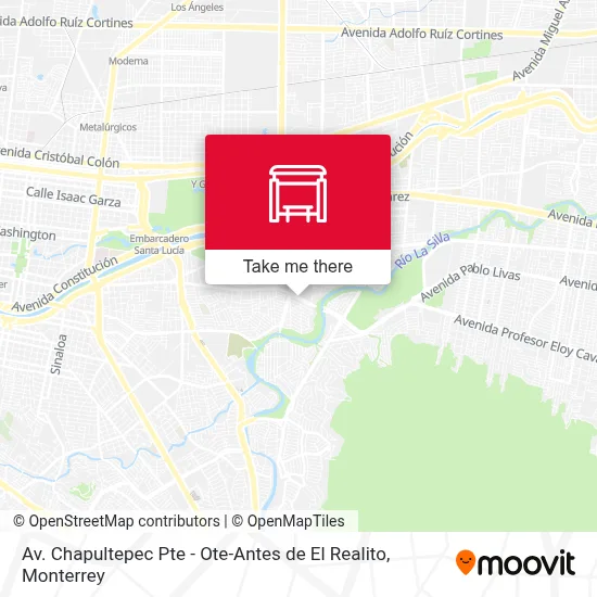 Av. Chapultepec Pte - Ote-Antes de El Realito map