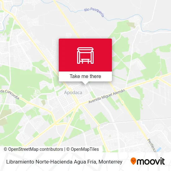Mapa de Libramiento Norte-Hacienda Agua Fría