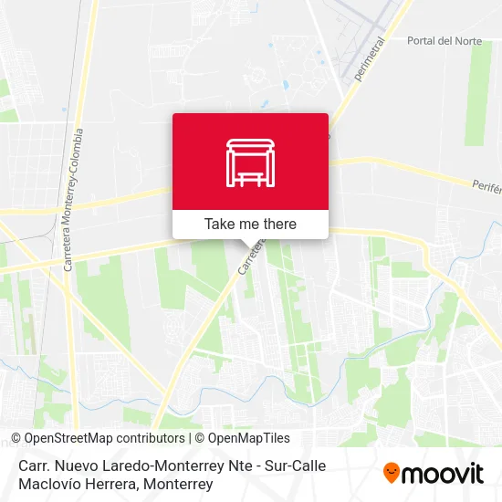 Carr. Nuevo Laredo-Monterrey Nte - Sur-Calle Maclovío Herrera map