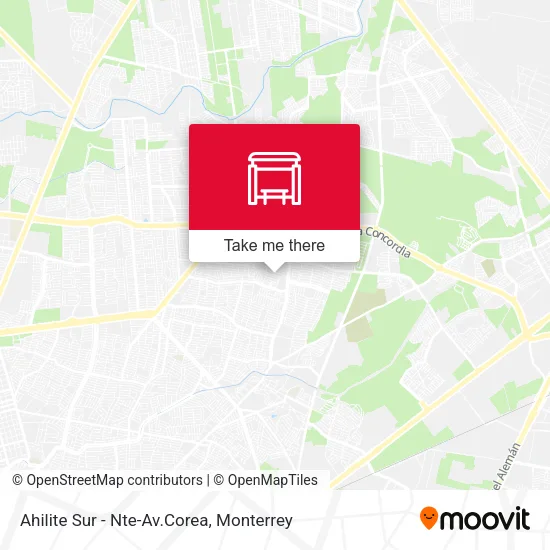 Ahilite Sur - Nte-Av.Corea map