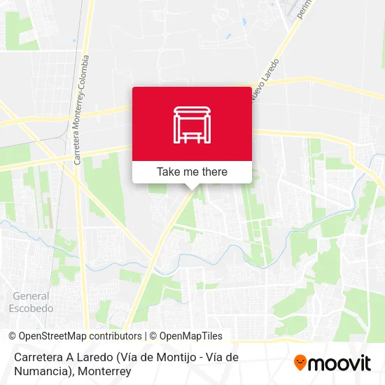 Mapa de Carretera A Laredo (Vía de Montijo - Vía de Numancia)