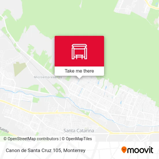 Canon de Santa Cruz 105 map