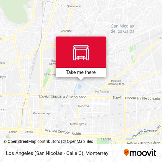 Mapa de Los Ángeles (San Nicolás - Calle C)
