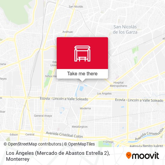 Los Ángeles (Mercado de Abastos Estrella 2) map