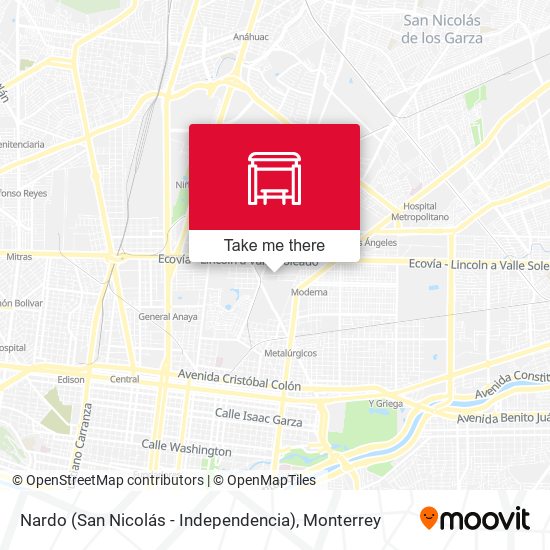 Nardo (San Nicolás - Independencia) map
