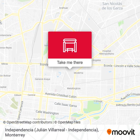 Independencia (Julián Villarreal - Independencia) map