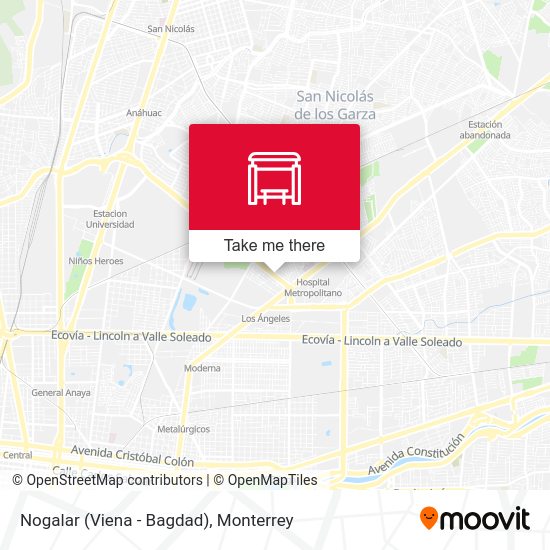 Mapa de Nogalar (Viena - Bagdad)