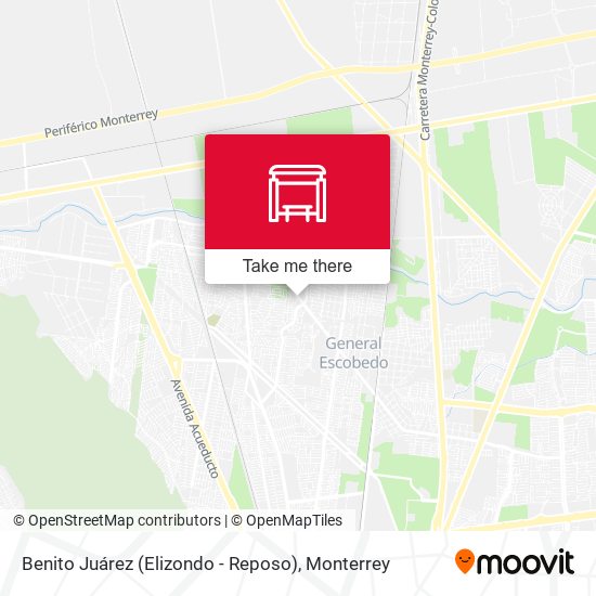 Benito Juárez (Elizondo - Reposo) map