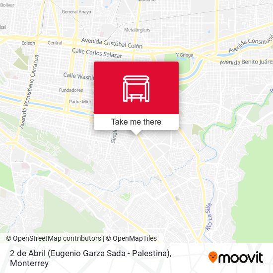 Mapa de 2 de Abril (Eugenio Garza Sada - Palestina)