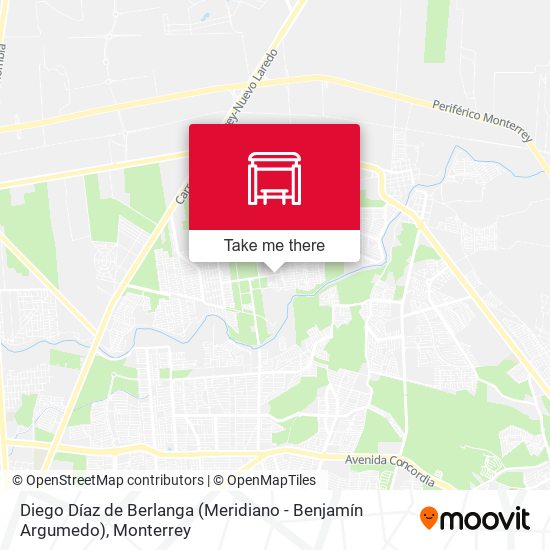 Diego Díaz de Berlanga (Meridiano - Benjamín Argumedo) map