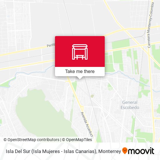 Isla Del Sur (Isla Mujeres - Islas Canarias) map