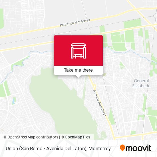 Unión (San Remo - Avenida Del Latón) map