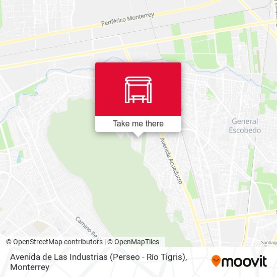 Mapa de Avenida de Las Industrias (Perseo - Río Tigris)