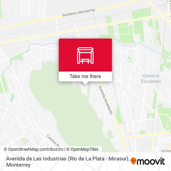 Mapa de Avenida de Las Industrias (Río de La Plata - Mirasur)