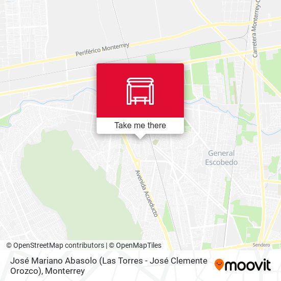 José Mariano Abasolo (Las Torres - José Clemente Orozco) map